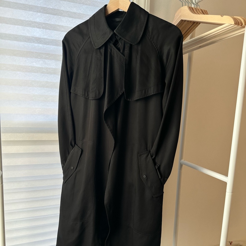 Aritzia Black Trench Coat